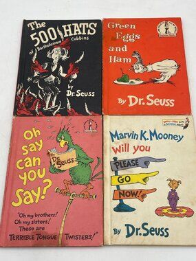 Dr. Seuss Vintage Hardcover Book Set - Classic Childrens Stories